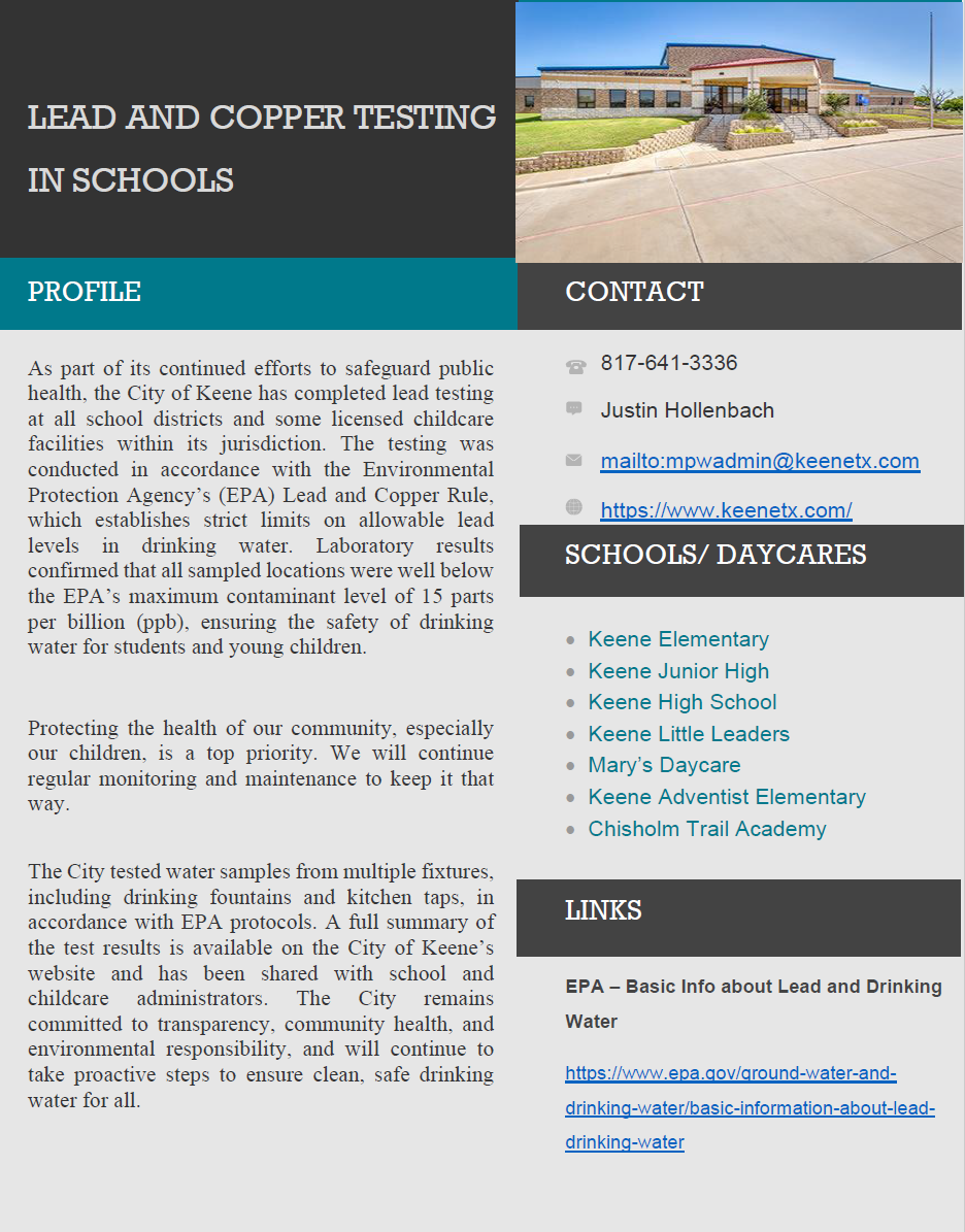 Image of a newsletter cover page
